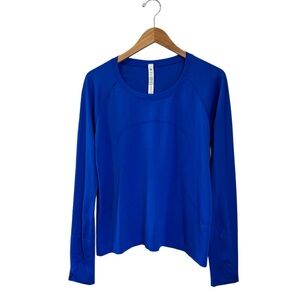 Lululemon Swiftly Tech Long Sleeve Blue Shirt